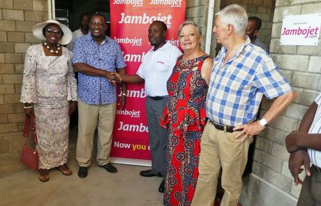 Sandra & Peter with JamboJet Team- One of the sponsors