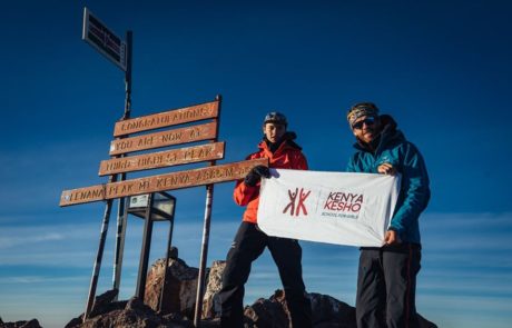 Summit of Mount Kenya. Family Ruysenaars