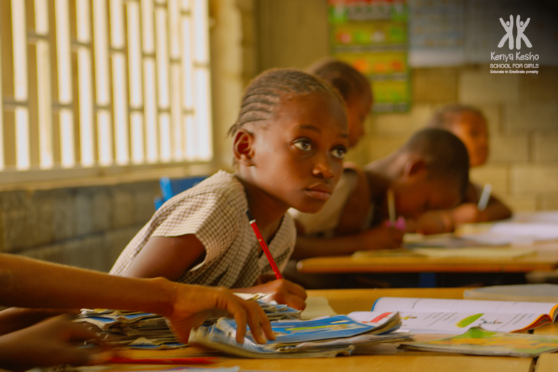 class session at Kenya Kesho school for girls